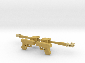 Gun in Tan Fine Detail Plastic