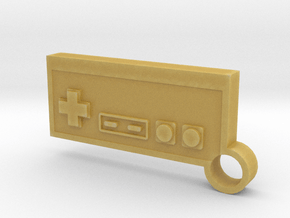 NES Controller Keychain in Tan Fine Detail Plastic