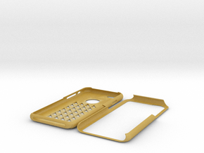 Iphone 6 Triangle Squares in Tan Fine Detail Plastic