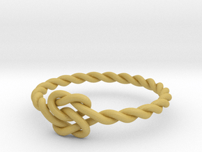 True Lover's Knot Ring - Size 6 1/2 in Tan Fine Detail Plastic