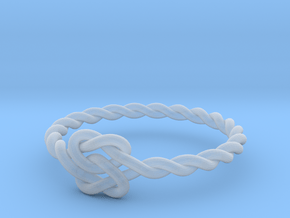 True Lover's Knot Ring - Size 6 1/2 in Clear Ultra Fine Detail Plastic