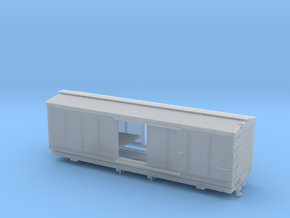 Boxcar 1880 Ulster and Delaware S scale 1/64 in Clear Ultra Fine Detail Plastic
