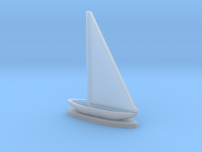 Sailboat in Clear Ultra Fine Detail Plastic