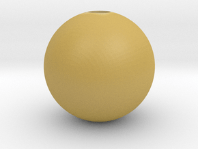 Sphere 1in Hollow in Tan Fine Detail Plastic