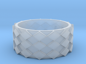Futuristic Diamond Ring Size 10 in Clear Ultra Fine Detail Plastic