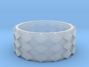 Futuristic Diamond Ring Size 11 in Clear Ultra Fine Detail Plastic