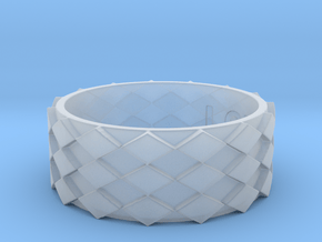 Futuristic Diamond Ring Size 14 in Clear Ultra Fine Detail Plastic