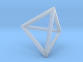 Tetrahedron(Leonardo-style model) in Clear Ultra Fine Detail Plastic