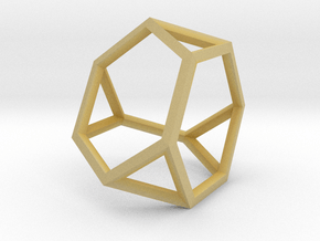 Truncated Tetrahedron(Leonardo-style model) in Tan Fine Detail Plastic