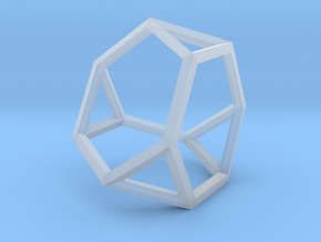 Truncated Tetrahedron(Leonardo-style model) in Clear Ultra Fine Detail Plastic