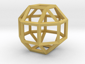 Rhombicuboctahedron(Leonardo-style model) in Tan Fine Detail Plastic
