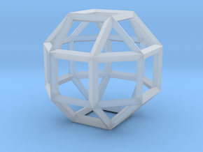Rhombicuboctahedron(Leonardo-style model) in Clear Ultra Fine Detail Plastic