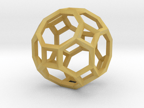 Truncated Cuboctahedron(Leonardo-style model) in Tan Fine Detail Plastic