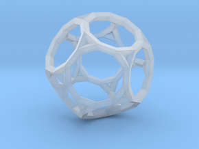 Truncated Dodecahedron(Leonardo-style model) in Clear Ultra Fine Detail Plastic