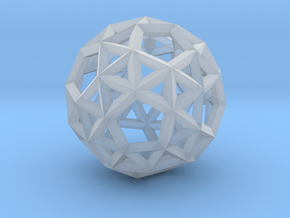 Snub Dodecahedron(Leonardo-style model) in Clear Ultra Fine Detail Plastic