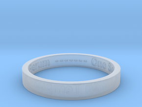 177 tempus edax rerum john titor Ring Size 7 in Clear Ultra Fine Detail Plastic