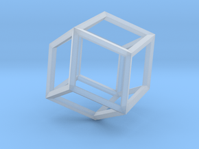 Rhombic Dodecahedron(Leonardo-style model) in Clear Ultra Fine Detail Plastic