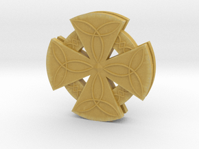 Celtic Cross in Tan Fine Detail Plastic