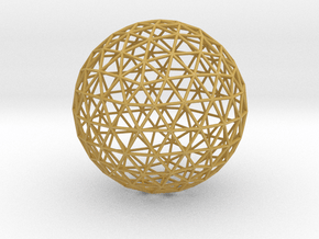 Geodesic Sphere in Tan Fine Detail Plastic