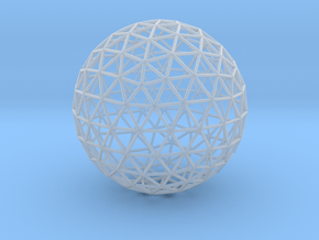 Geodesic Sphere in Clear Ultra Fine Detail Plastic