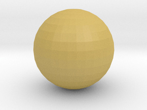 Sphere in Tan Fine Detail Plastic