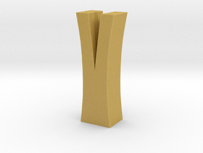 Split Log Vase in Tan Fine Detail Plastic
