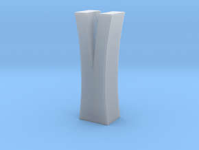 Split Log Vase in Clear Ultra Fine Detail Plastic