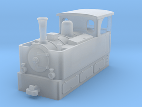 Freelance H0e tramway loco (n. 4) in Clear Ultra Fine Detail Plastic