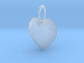 Pendant Heart Be Still True 01- MCDStudios in Clear Ultra Fine Detail Plastic