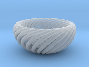 Torus bowl in Clear Ultra Fine Detail Plastic
