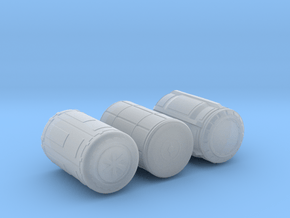 sci fi Barrels in Clear Ultra Fine Detail Plastic