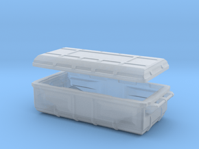 sci fi cargobox with lid in Clear Ultra Fine Detail Plastic
