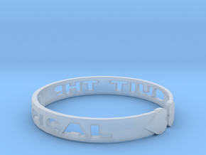 “Quit the Typical” Bracelet in Clear Ultra Fine Detail Plastic
