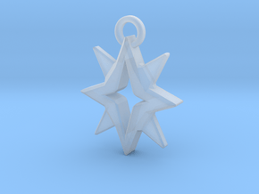 Starbright Pendant in Clear Ultra Fine Detail Plastic