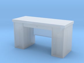 HO Scale Desk  in Clear Ultra Fine Detail Plastic