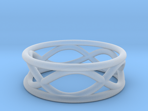 Infinity Ring- Size 7 in Clear Ultra Fine Detail Plastic