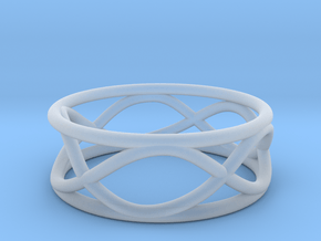 Infinity Ring- Size 5 in Clear Ultra Fine Detail Plastic