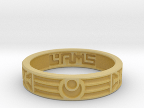 Eclipse Ring in Tan Fine Detail Plastic