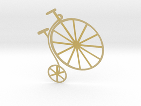 Penny-farthing (High Wheeler) Bicycle in Tan Fine Detail Plastic
