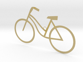 Ladies Bicycle in Tan Fine Detail Plastic