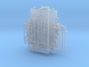 Iron fences and tableau in Clear Ultra Fine Detail Plastic