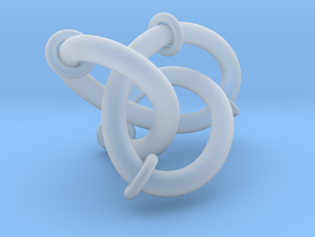 Figure8Knot And Sliding Tori 7 12 2015 in Clear Ultra Fine Detail Plastic