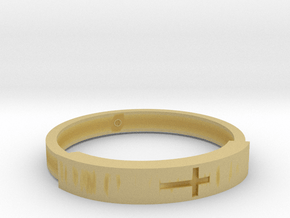 Bracelets with Christ in Tan Fine Detail Plastic