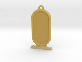 Customizable Ancient Egyptian Cartrouche in Tan Fine Detail Plastic