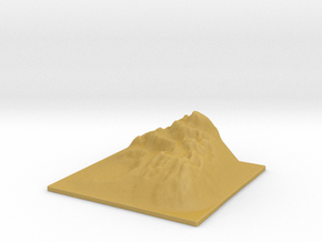 Mountain Landscape 1 in Tan Fine Detail Plastic