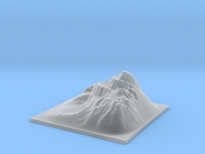 Mountain Landscape 1 in Clear Ultra Fine Detail Plastic