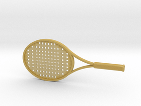 Tennis Raquet - 1:14 in Tan Fine Detail Plastic