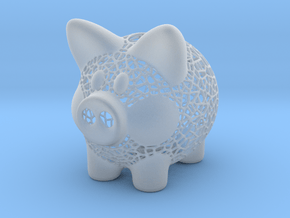 Peak A Boo Piggy Bank 2 Inch Tall in Clear Ultra Fine Detail Plastic