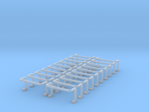 Ladder Rung 20pcs in Clear Ultra Fine Detail Plastic
