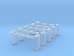 Ladder Rung 5pcs in Clear Ultra Fine Detail Plastic